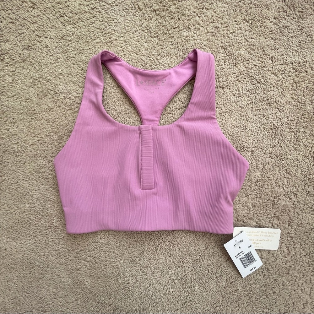 L*SPACE RIBBED UNDERDOG WORKOUT TANK